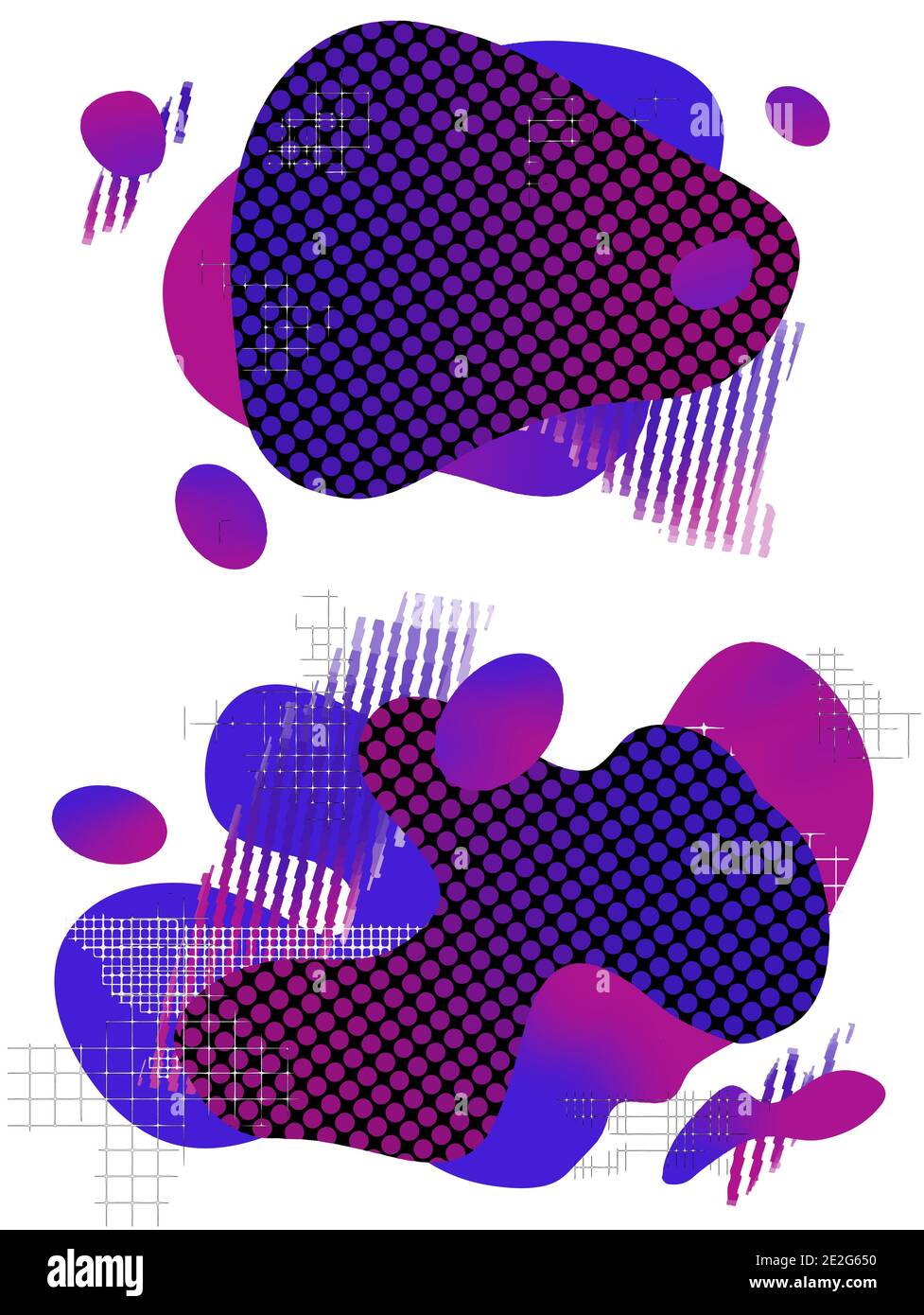 Résumé forme liquide conception fluide formes géométriques et lignes de motifs composition. Modèle d'illustration vectoriel eps10 moderne isolé sur bac blanc Illustration de Vecteur