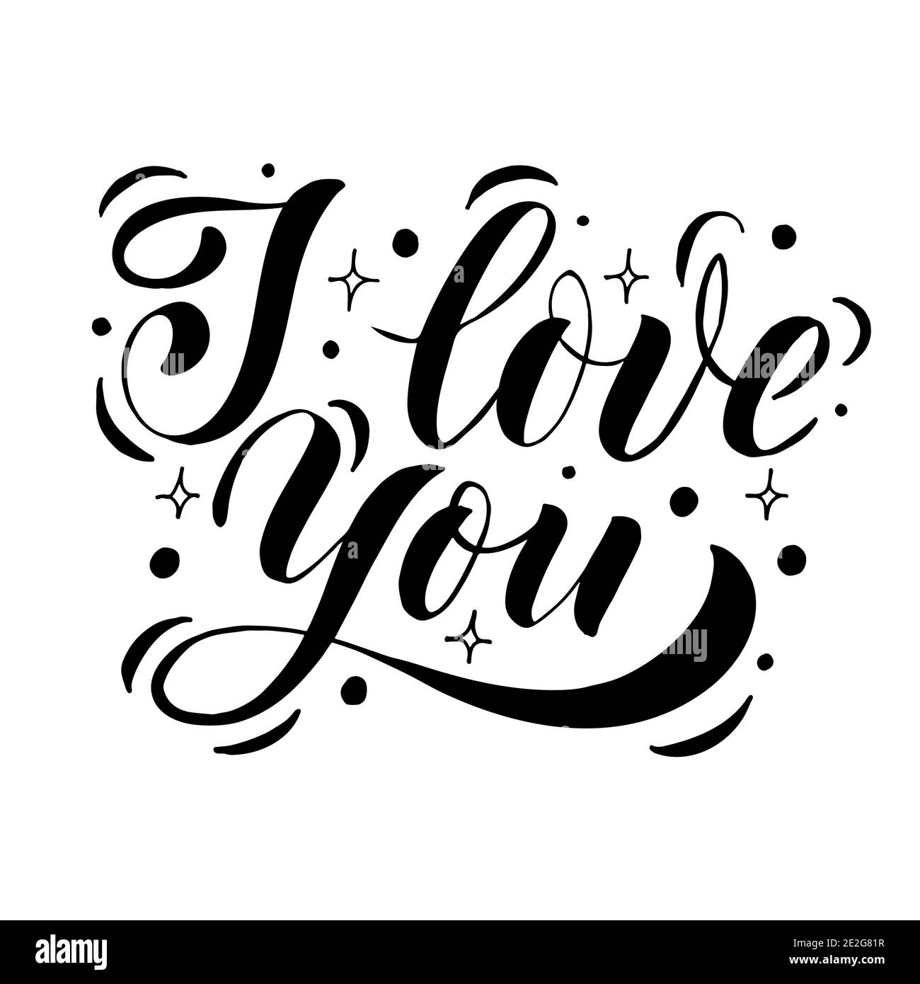 Je t'aime Illustration de Vecteur