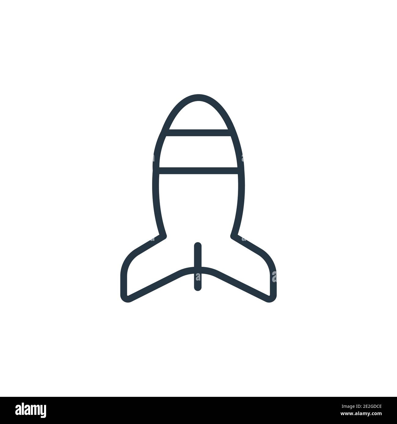 Icône de vecteur de contour de bombe d'avion. Icône de bombe d'avion noire à ligne mince, vecteur plat illustration d'élément simple du concept d'armée modifiable isolé sur Illustration de Vecteur