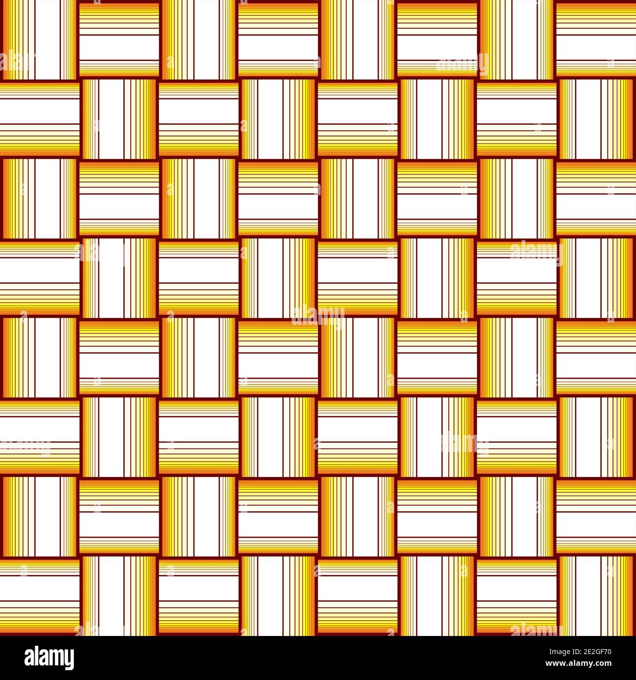 Arrière-plan à motif transparent provenant d'une variété de carrés multicolores. Toile de fond de texture tissée en osier très gros plan. Illustration de Vecteur