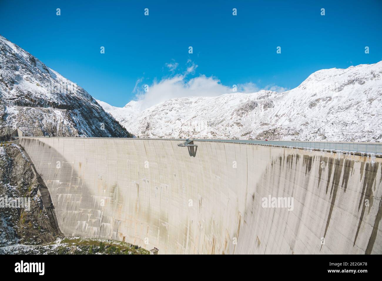 Malte, Autriche. 14 octobre 2020. Vue sur le barrage de Kölnbrein dans la gamme Hohe Tauern en Carinthie. Le barrage de Kölnbrein est un barrage-voûte et est le plus haut barrage d'Autriche. Banque D'Images