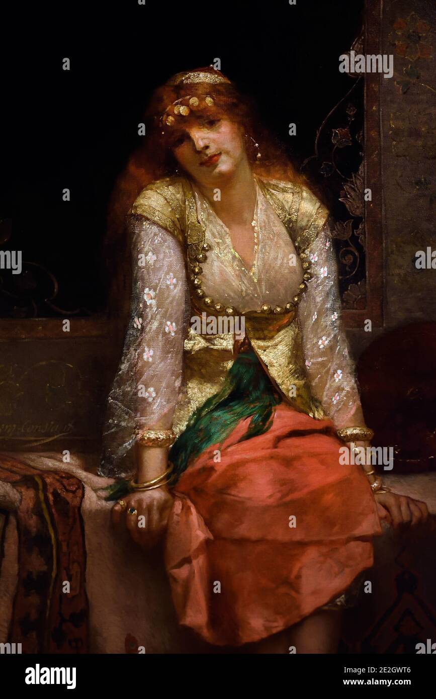 Beauté orientale 1880 Jean-Joseph Benjamin-constant, 1845-1902, France, Français, Paris. (sultanat marocain) Banque D'Images