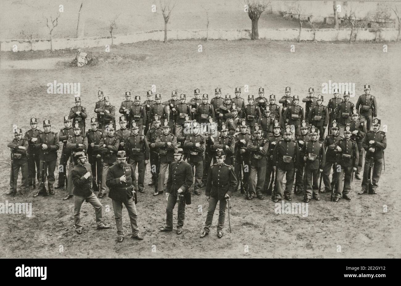 Armée austro-hongroise à l'unité d'infanterie de la première Guerre mondiale à shako Banque D'Images