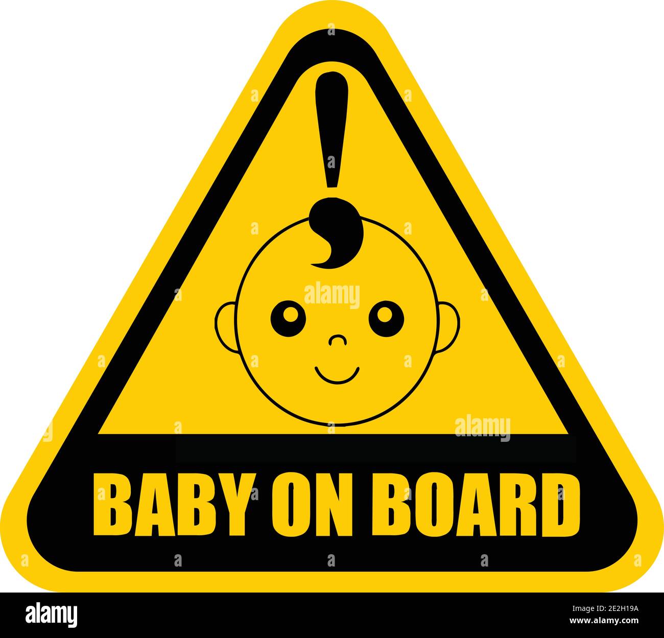 Panneaux d'avertissement de voiture pour bébé à bord, 2 stycken 71db