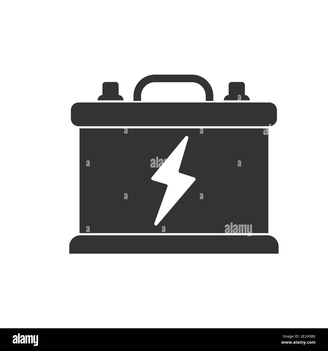 Icône de la batterie de la voiture. Illustration vectorielle isolée sur fond blanc. Style plat Illustration de Vecteur Icône de la batterie de la voiture. Illustration vectorielle isolée sur fond blanc. Style plat Illustration de Vecteur