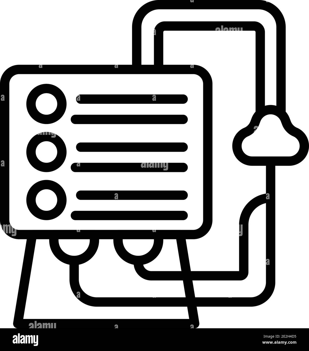 Icône du ventilateur médical pour soins de santé. Description de l'icône de vecteur de machine médicale de ventilateur de santé pour la conception de Web isolée sur fond blanc Illustration de Vecteur