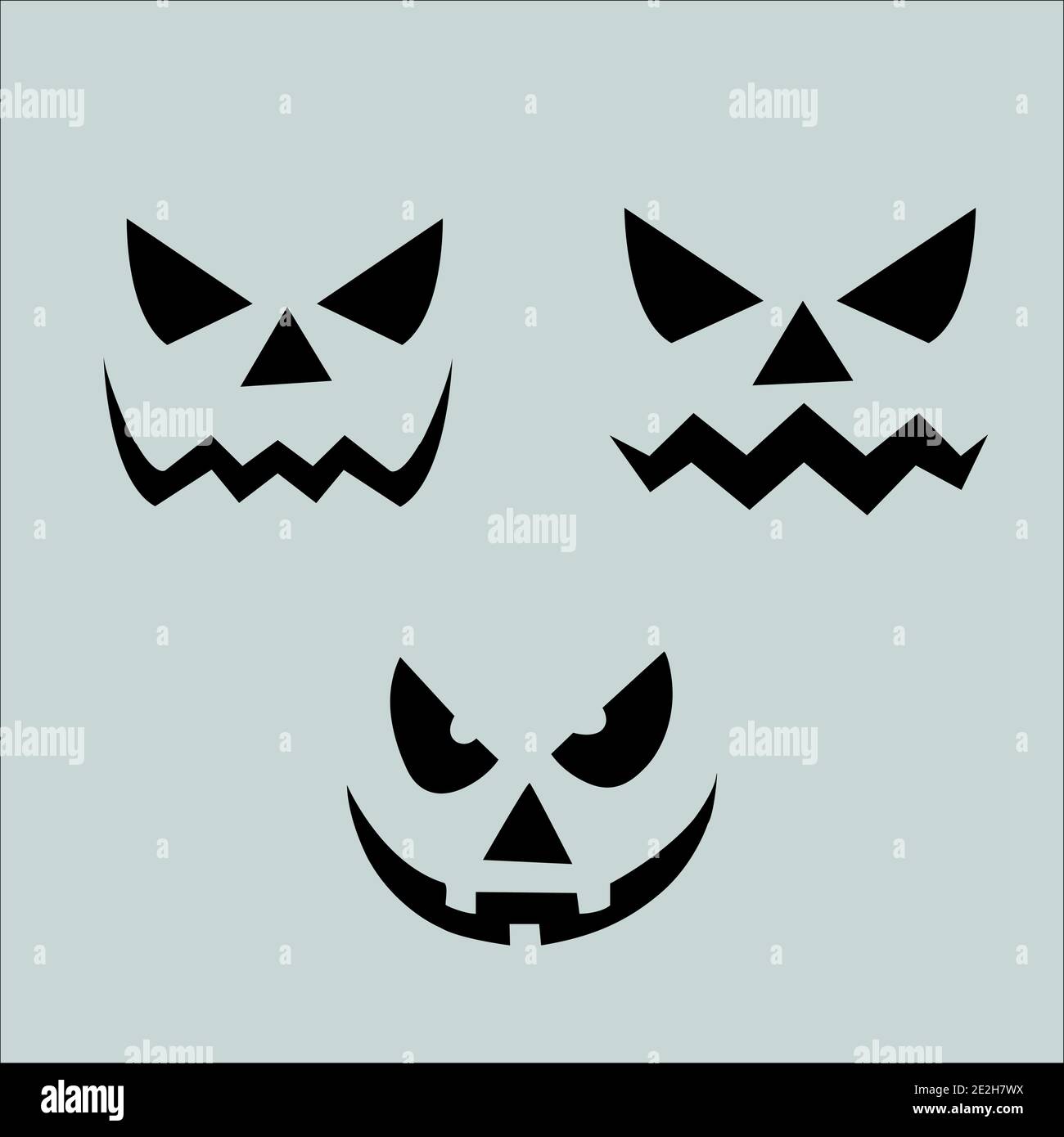 vecteurs de visage fantôme d'halloween créatifs Illustration de Vecteur