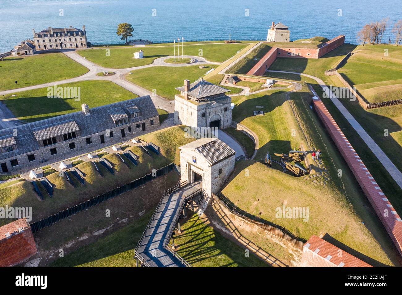 Old fort Niagara (Star fort est fort Niagara), Youngstown, comté de Niagara, NY, États-Unis Banque D'Images