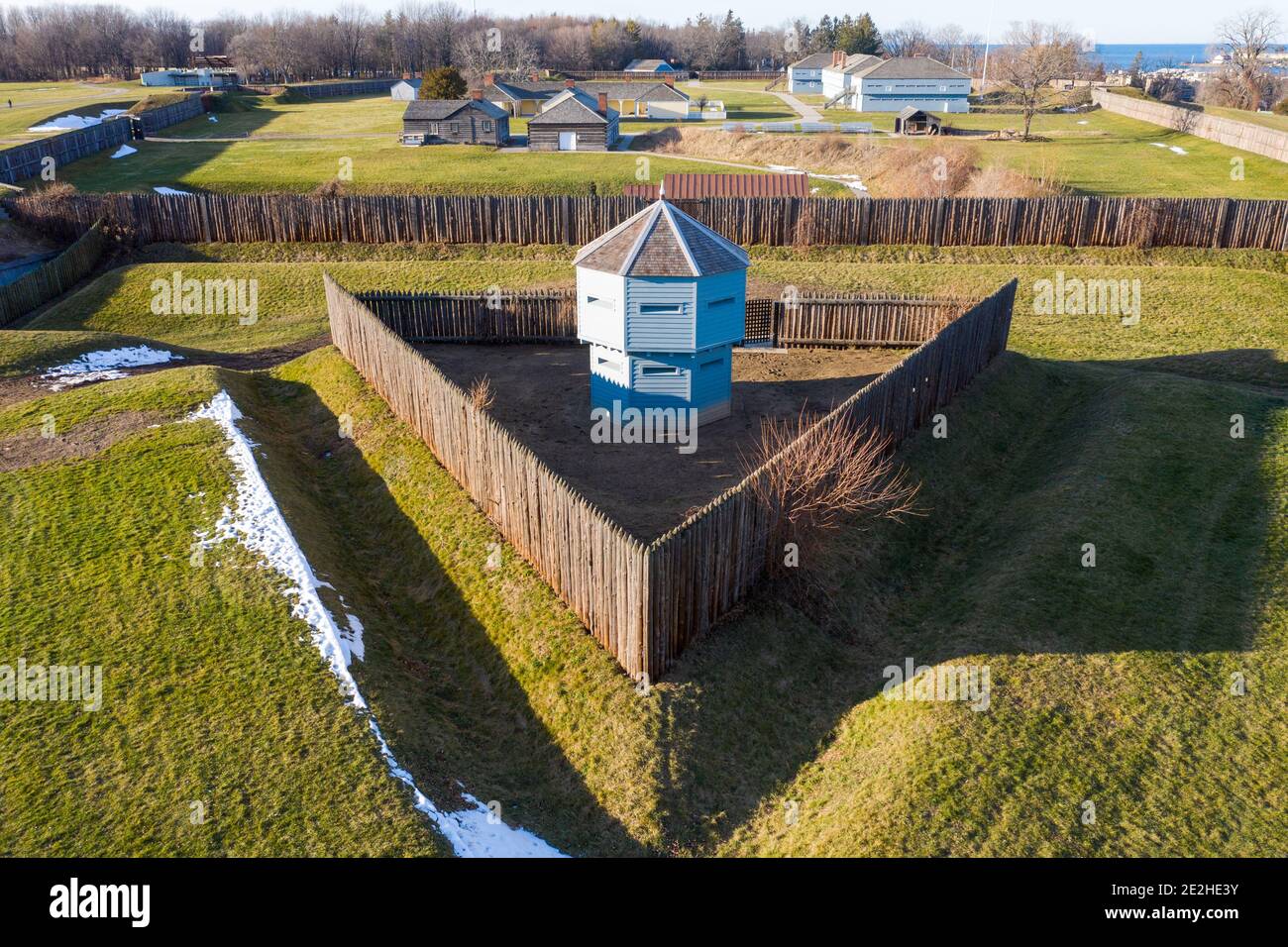 Lieu historique national du fort-George, Niagara-on-the-Lake (Ontario), Canada Banque D'Images