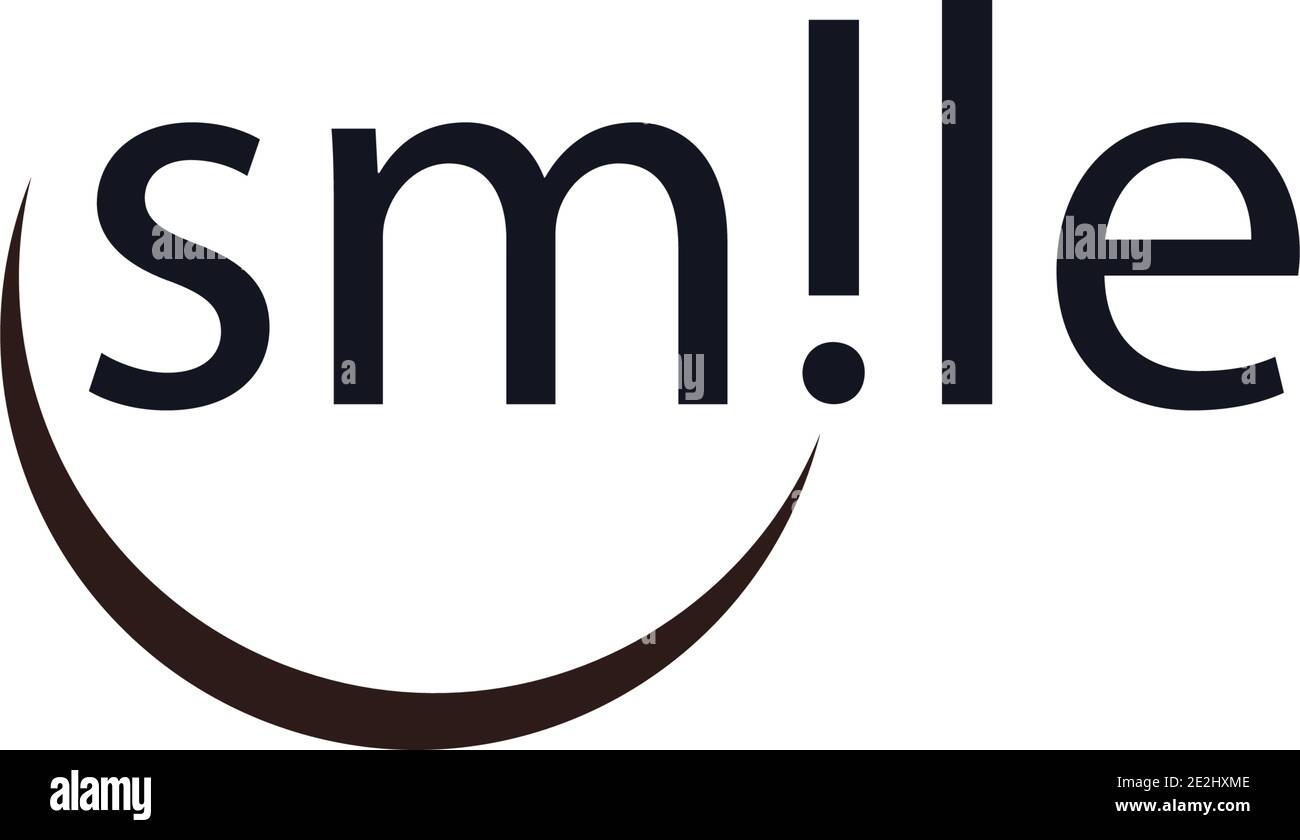 modèle de conception d'illustration d'icône de vecteur de logo smile Illustration de Vecteur