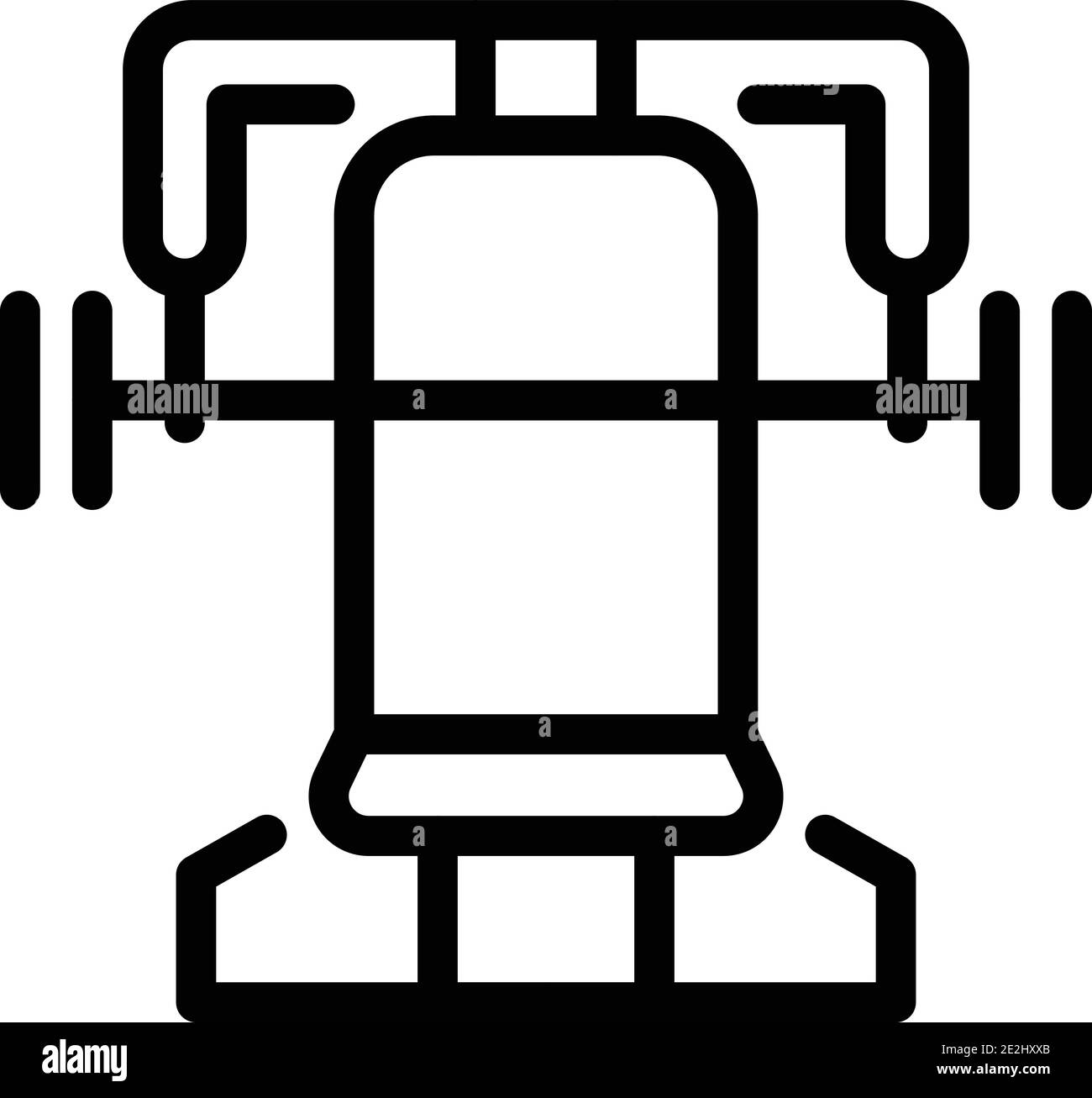 Icône équipement de gym. Outline gym équipement vecteur icône pour le web design isolé sur fond blanc Illustration de Vecteur