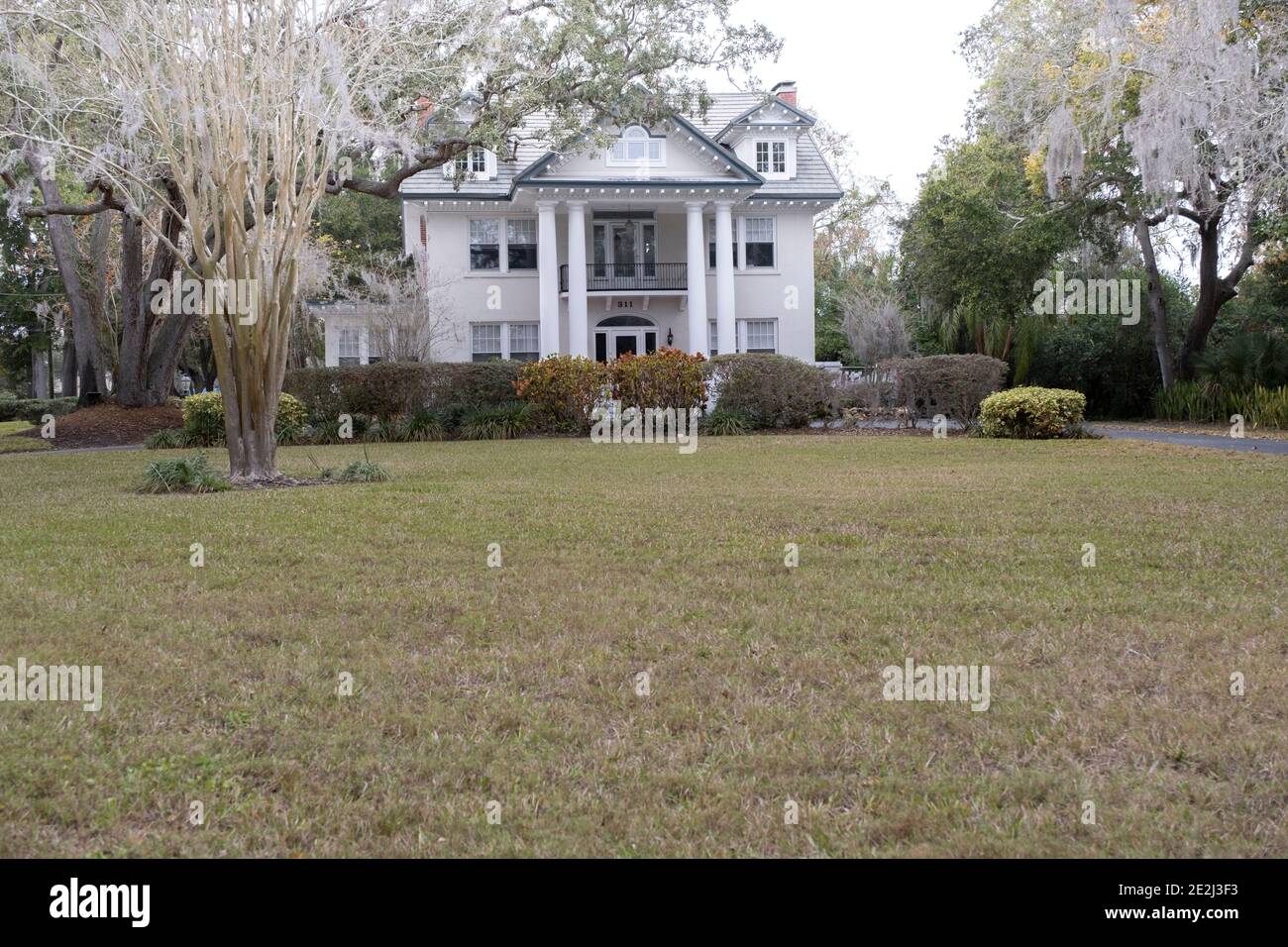 Tucker Mansion, site historique de Safety Harbor, Safety Harbor, Floride Banque D'Images