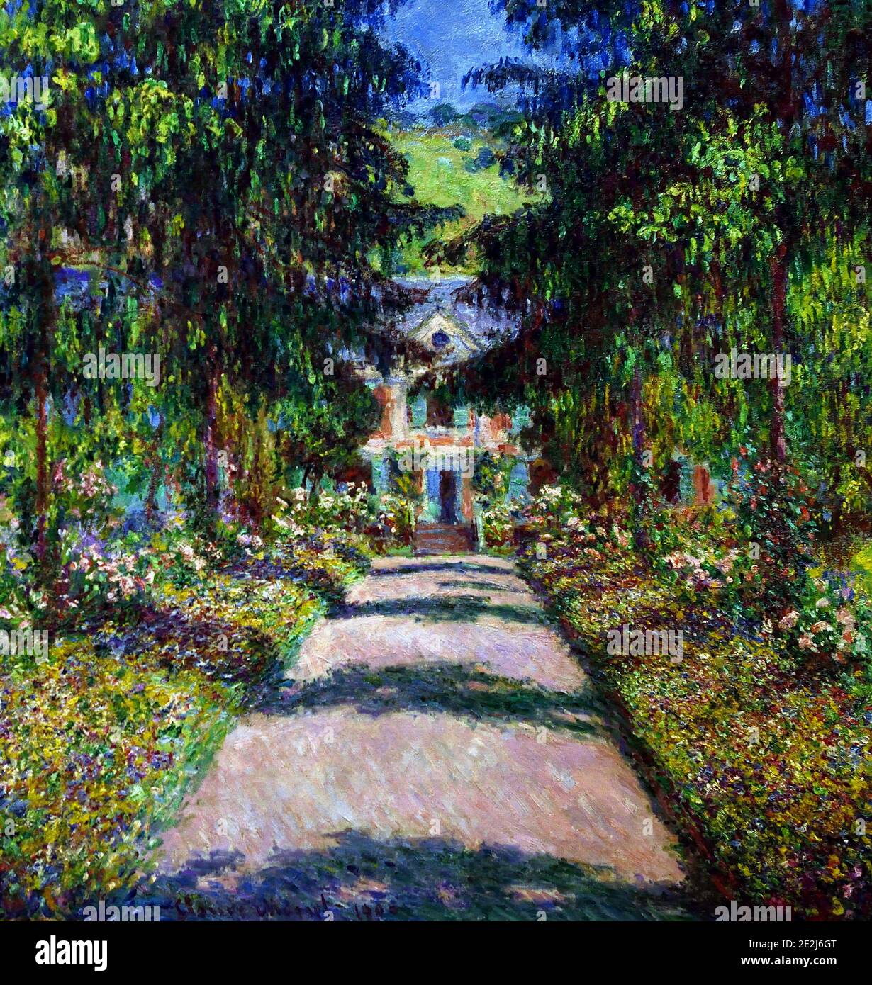 Le chemin principal aussi Giverny 1900 Claude Monet 1840 – 1926 France Français Banque D'Images