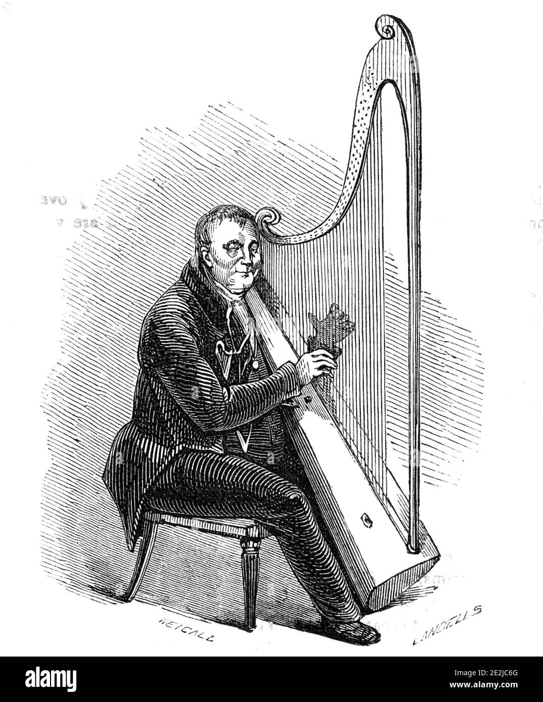 Harpiste aveugle Banque de photographies et d’images à haute résolution