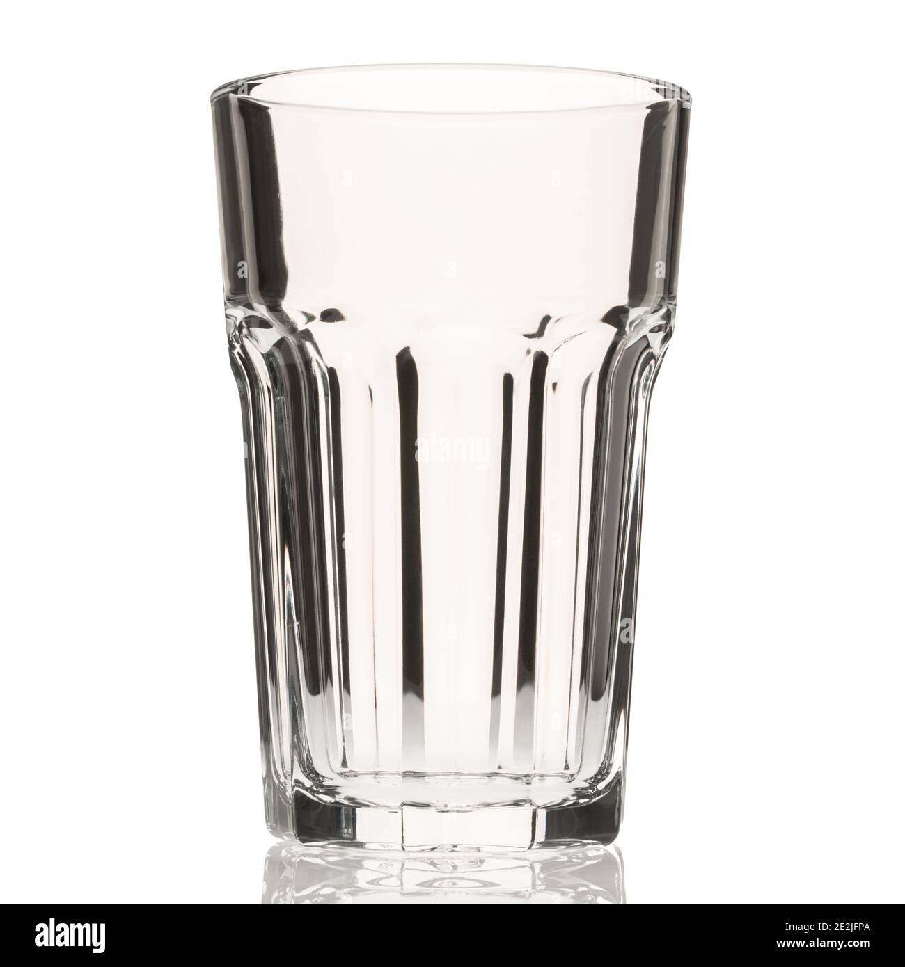 Gobelet en verre vide Banque D'Images