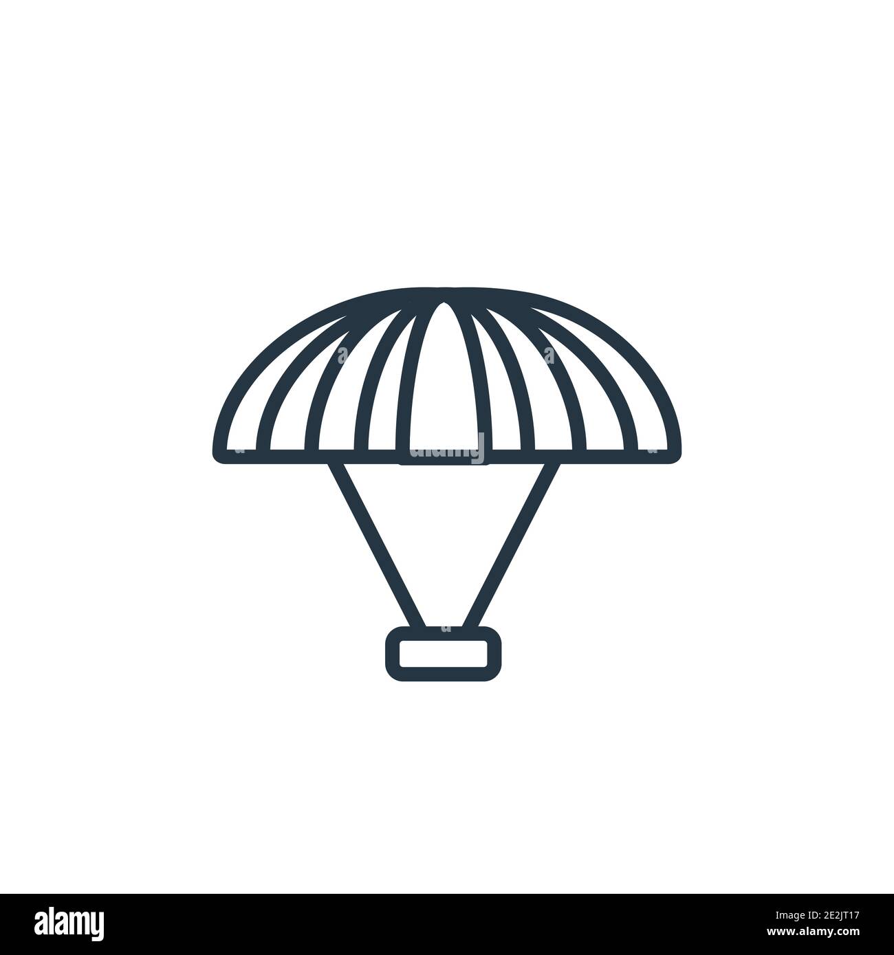 Icône de vecteur de contour de paraplane. Icône paraplane noire fine ligne, vecteur plat illustration d'élément simple du concept de divertissement modifiable isolé sur Illustration de Vecteur