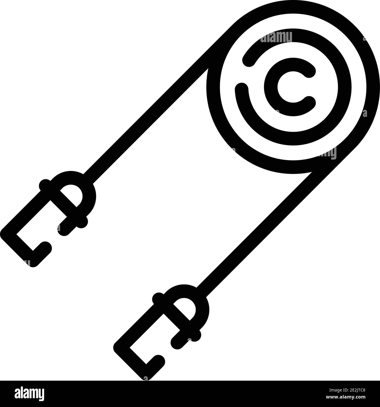 Icône de l'outil d'entraînement. Outil d'entraînement de contour icône de vecteur pour la conception de Web isolée sur fond blanc Illustration de Vecteur