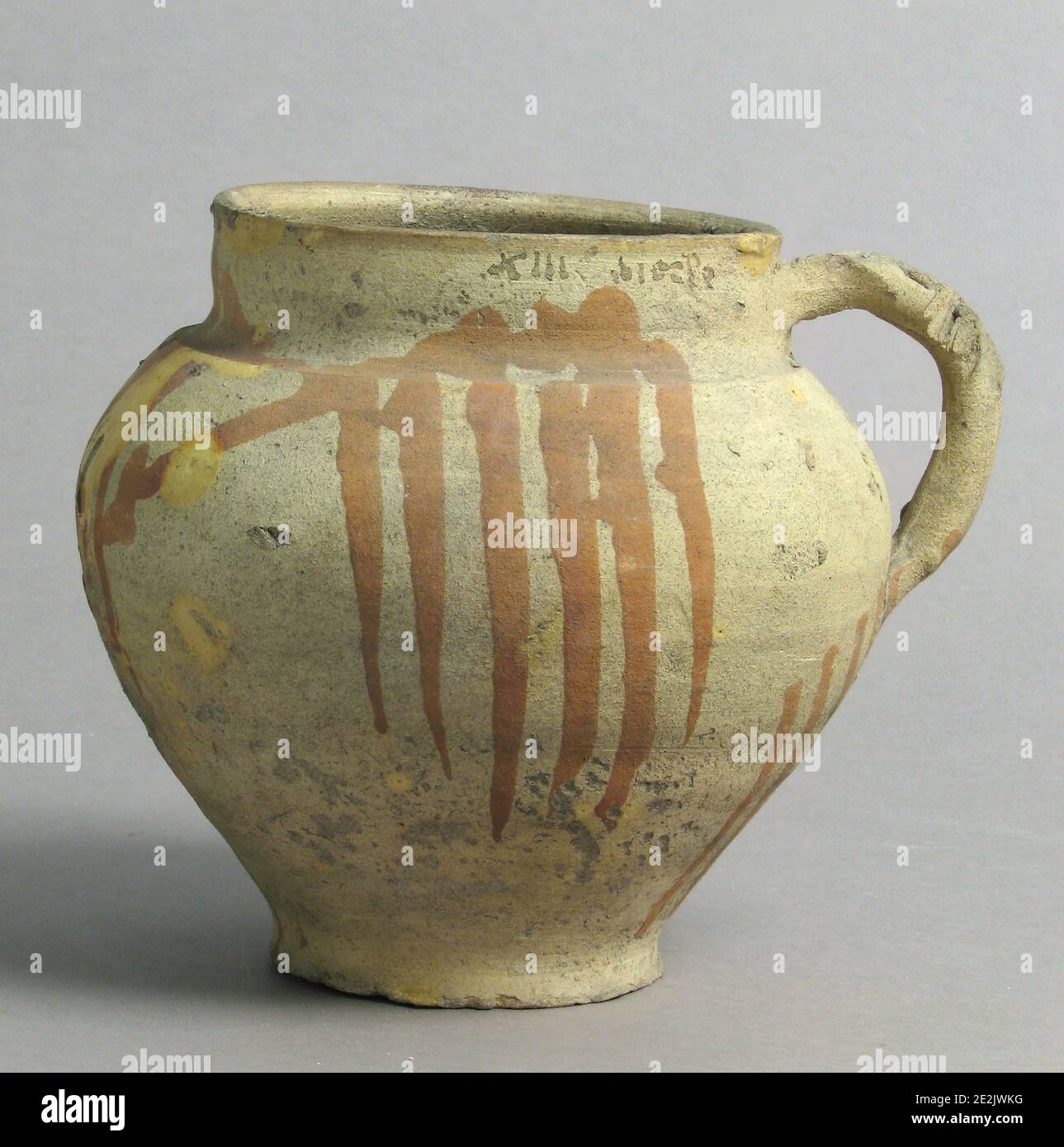 Pot, français, 1200-1400. Banque D'Images