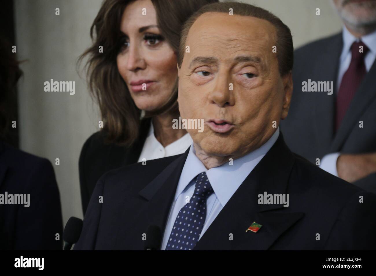 SILVIO BERLUSCONI - ROMA Banque D'Images