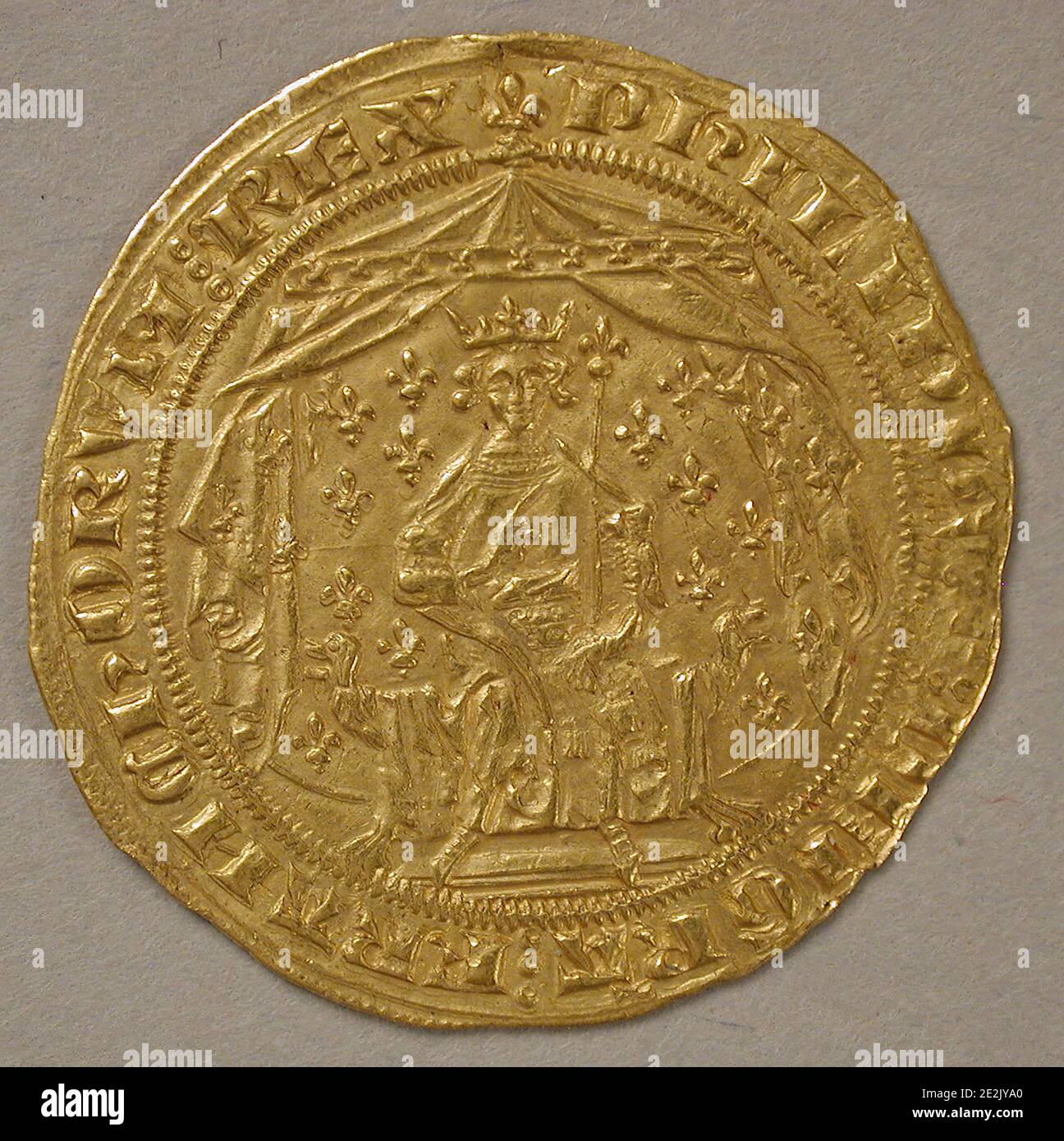 Pavillon d'Or de Philip VI, français, 1339. Banque D'Images