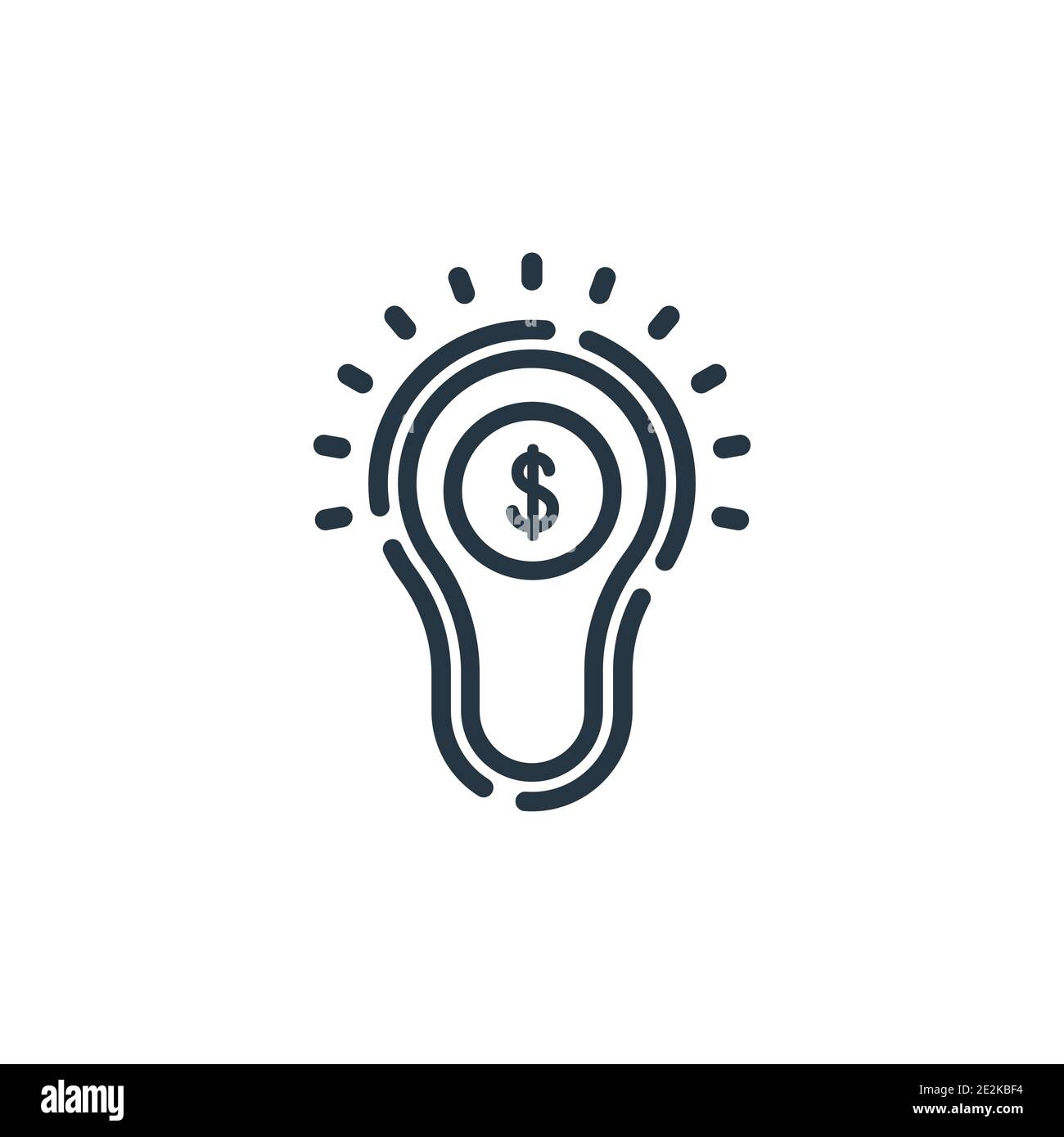 Icône de vecteur de contour d'invention. Icône d'invention noire fine, vecteur plat illustration d'élément simple du concept général modifiable contour o isolé Illustration de Vecteur