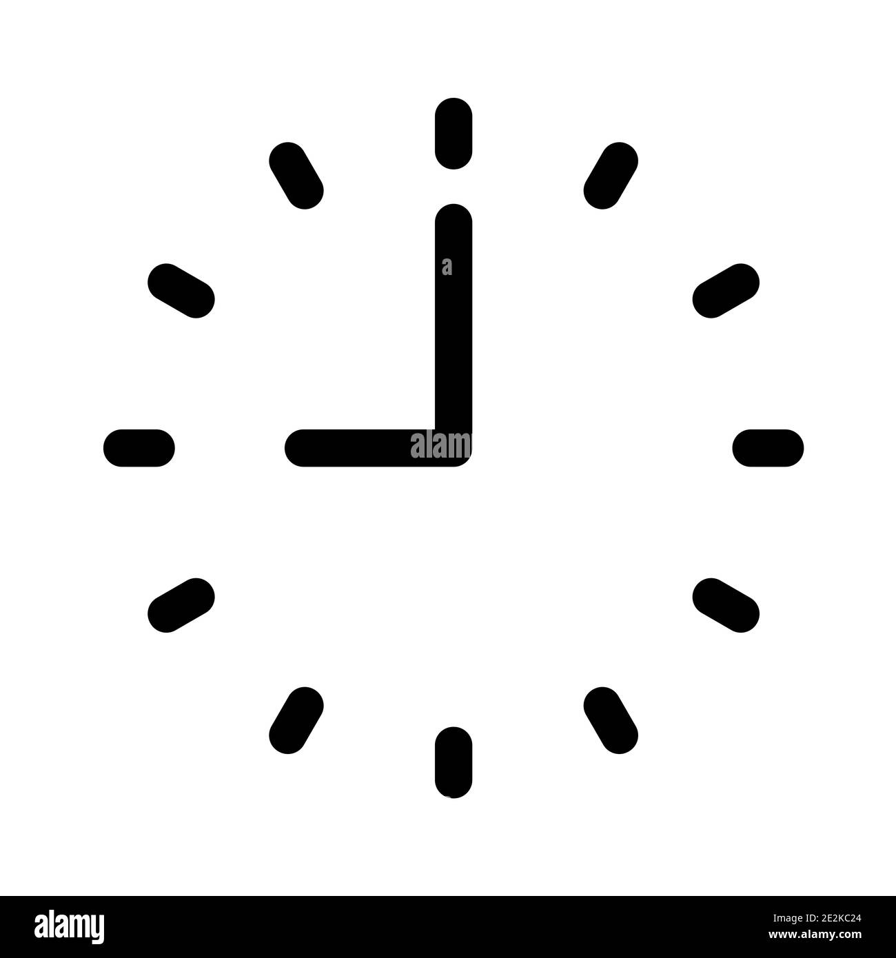 Cadran de montre sur fond blanc. Illustration vectorielle isolée. Illustration de Vecteur
