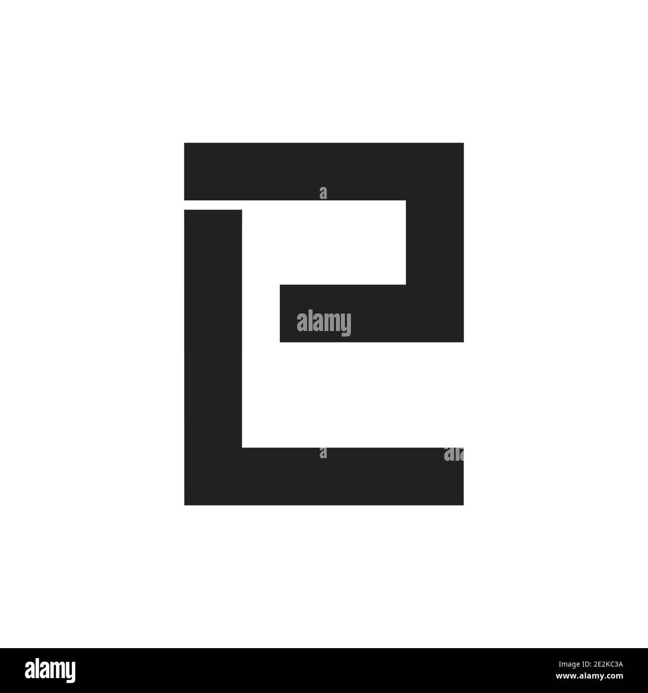 Logo initial lettre lp avec modèle de vecteur typographique professionnel moderne et créatif. Design créatif abstrait lettre pl logo. Illustration de Vecteur