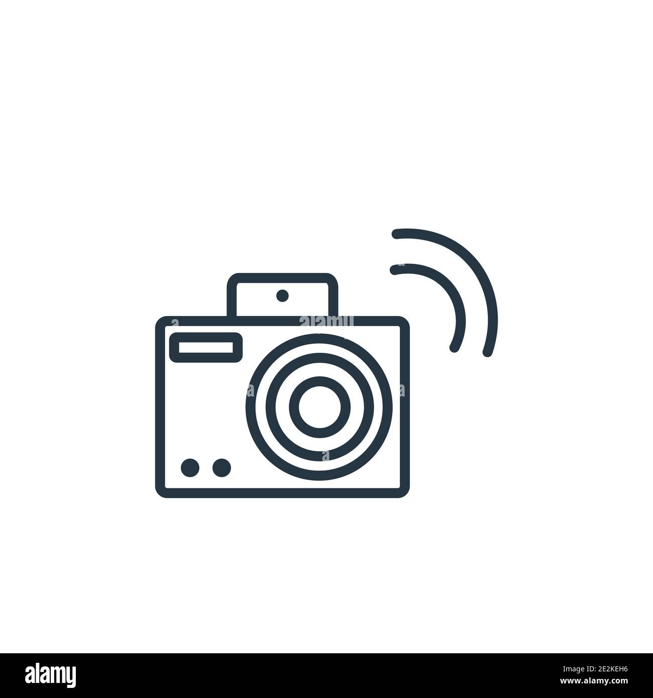 Icône de vecteur de flou de bougé. Icône de caméra à bougé noir à trait fin, illustration d'élément simple à vecteur plat provenant de la conce de remplissage électronique modifiable Illustration de Vecteur