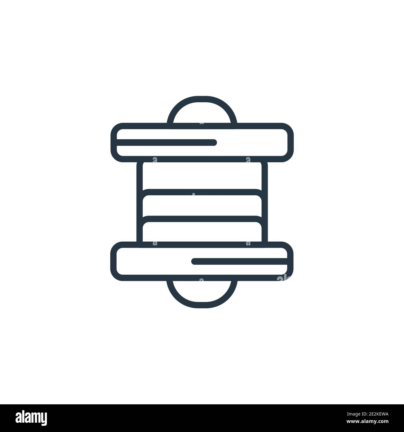 Icône de vecteur de contour du filament. Icône de filament noir à ligne mince, vecteur plat illustration d'élément simple du concept général modifiable tracé isolé activé Illustration de Vecteur