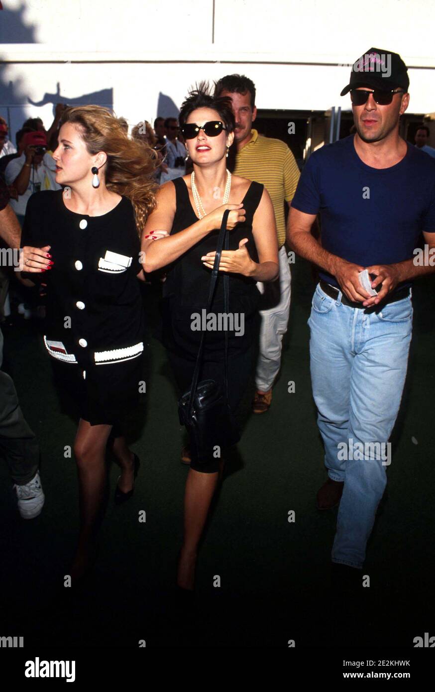 Une enceinte demi Moore avec Bruce Willis juin 1991 crédit: Ralph  Dominguez/MediaPunch Photo Stock - Alamy
