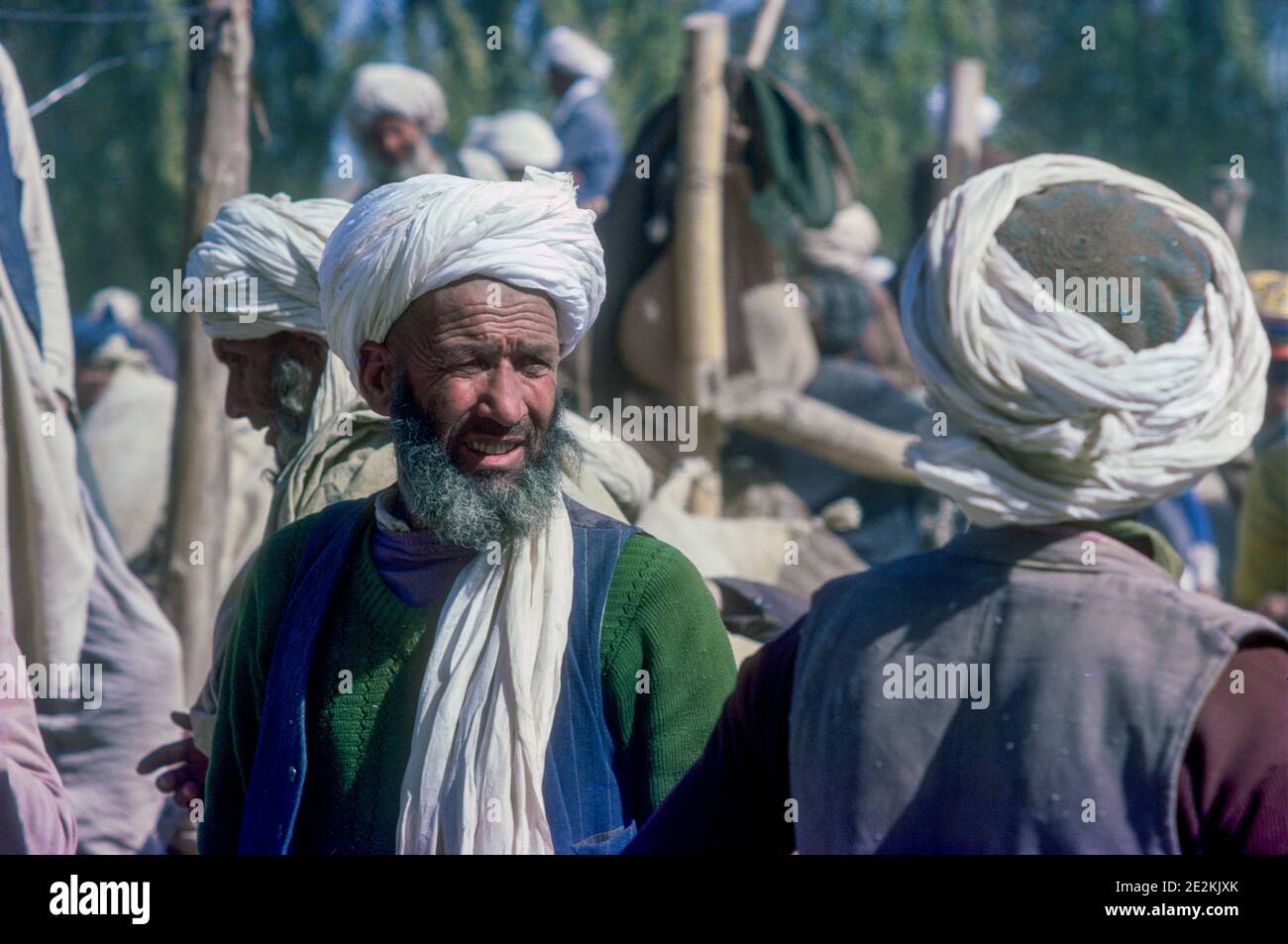 Marché afghan du coton agricole Nord de l'Afghanistan Afghanistan Banque D'Images