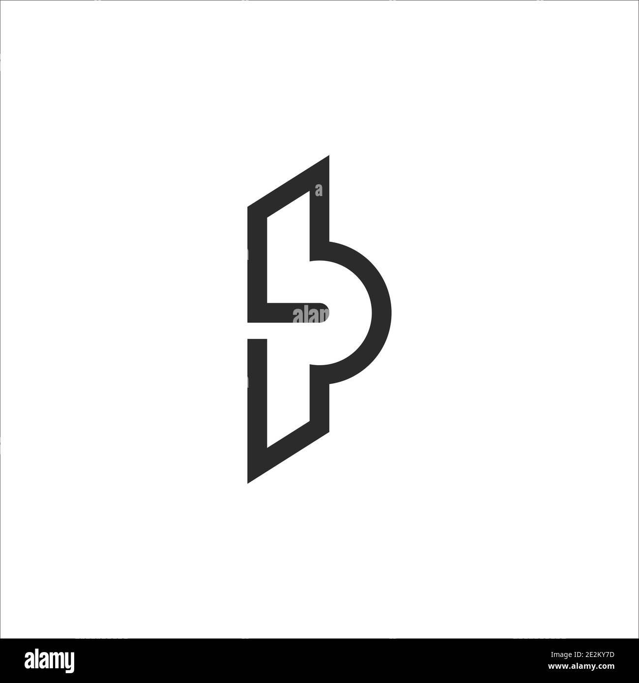 Logo initial lettre lp avec modèle de vecteur typographique professionnel moderne et créatif. Design créatif abstrait lettre pl logo. Illustration de Vecteur
