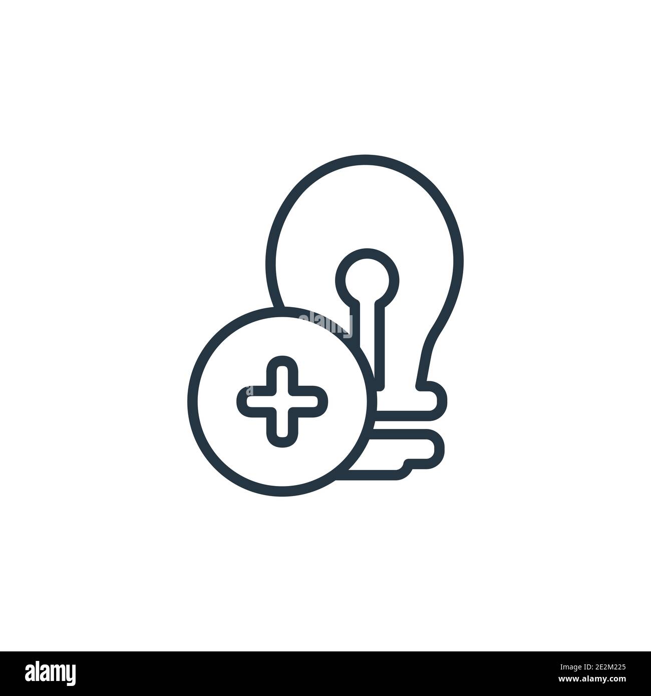 Icône de vecteur d'efficacité énergétique. Icône d'efficacité énergétique noire fine, vecteur plat illustration d'élément simple du concept général modifiable i Illustration de Vecteur