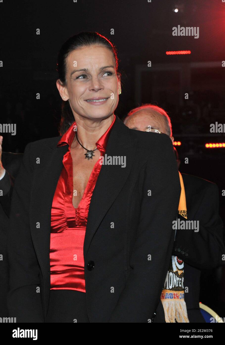 La princesse Stéphanie de Monaco assiste au 2e jour du 34e Festival International du Cirque à Monte Carlo, Monaco, le 15 janvier 2010. Photo de Monaco Palace/ABACAPRESS.COM Banque D'Images