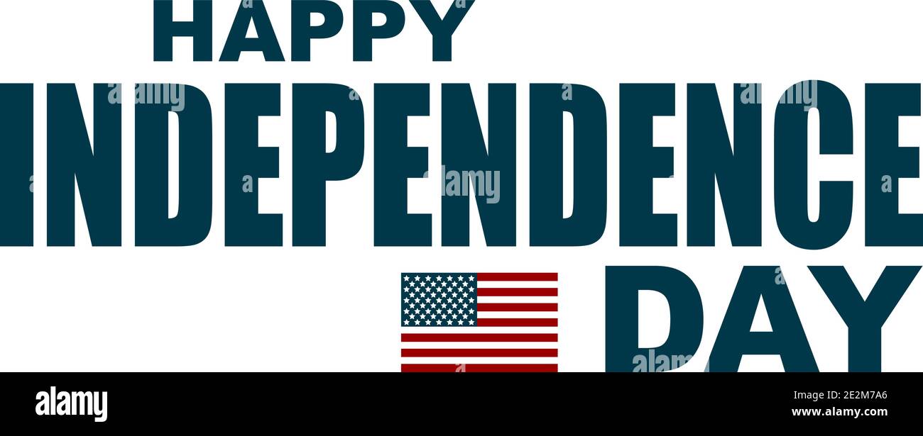 Bonne 4e journée de l'indépendance de Jule, jour de l'indépendance américaine. Eps10 Illustration de Vecteur