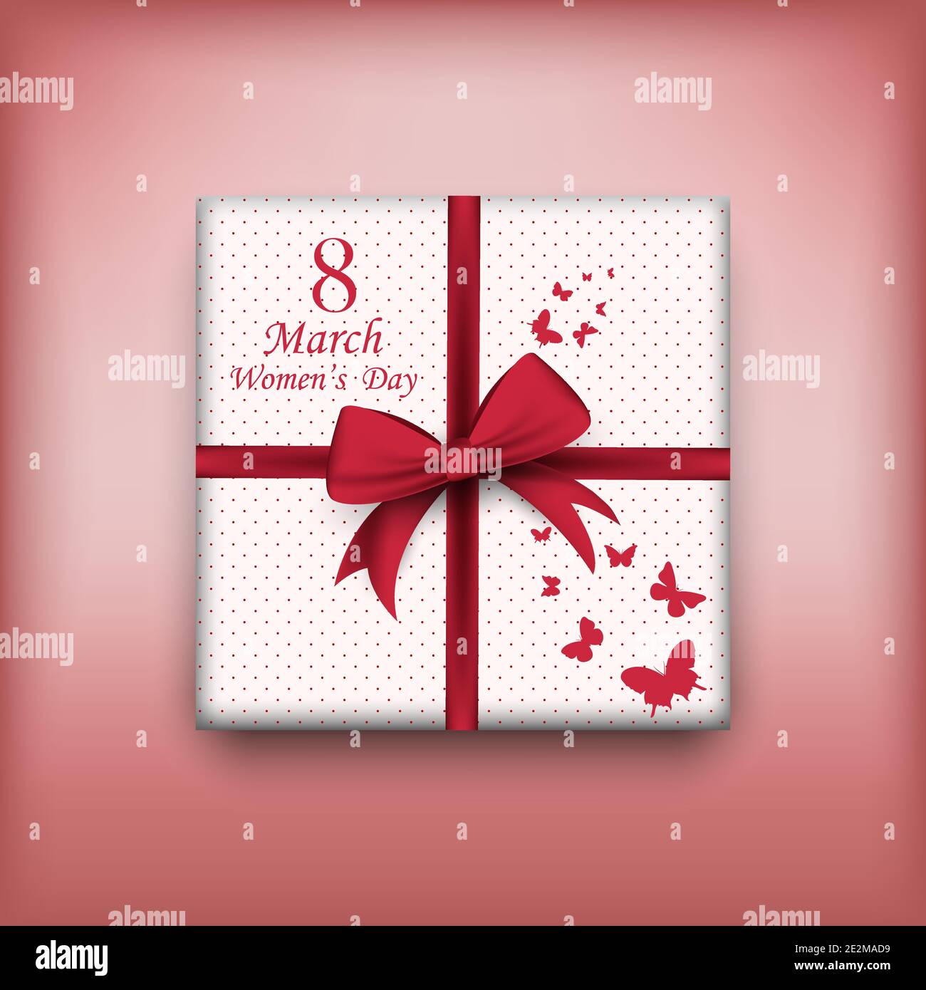 Cadeau pour le 8 mars. Journée des femmes. Illustration vectorielle. SPE 10  Image Vectorielle Stock - Alamy