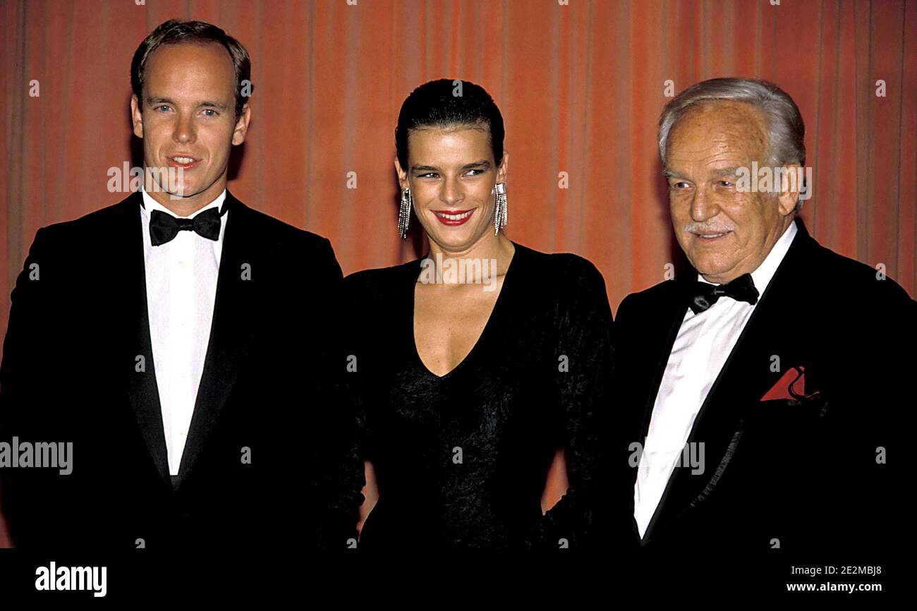 Prince Albert Princesse Stephanie De Monaco Et Prince Rainier Credit Ralph Dominguez Mediapunch Photo Stock Alamy