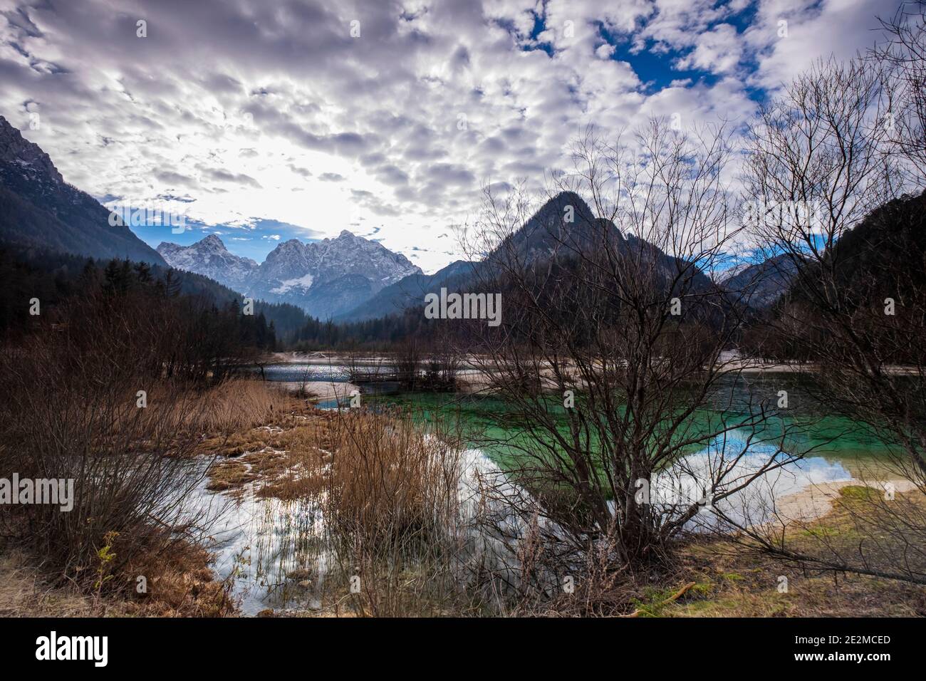 La rivière Soca. Parc National de Triglav. La Slovénie Banque D'Images