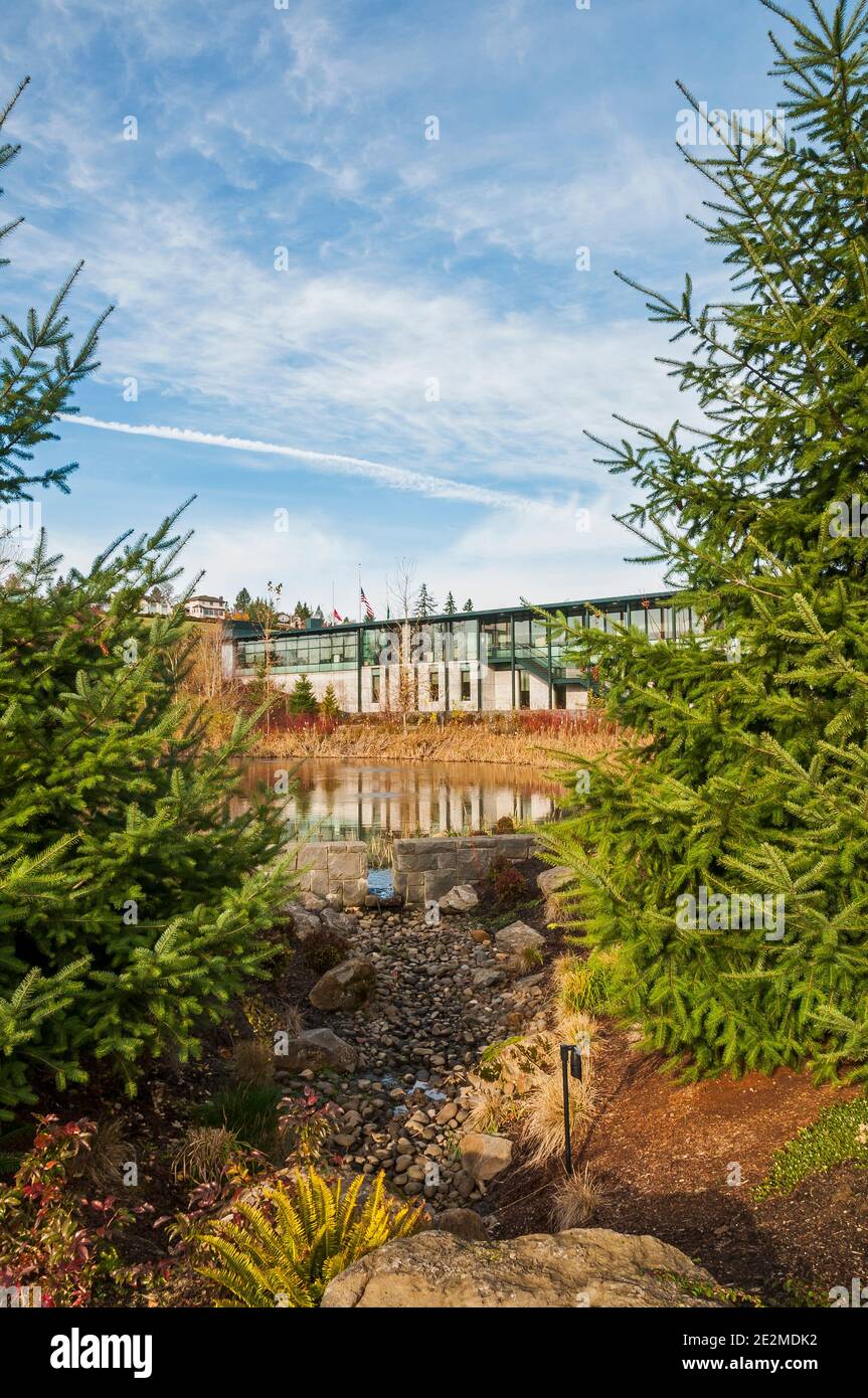 Le Centre de services aux étudiants du campus de l'Université d'État de Washington (WSU) à Vancouver, Washington, Banque D'Images