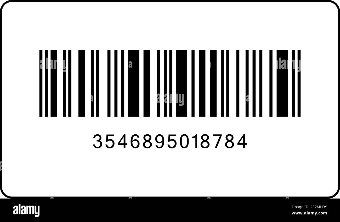 Icône de code-barres réaliste isolée sur un arrière-plan vide. Eps10 Illustration de Vecteur