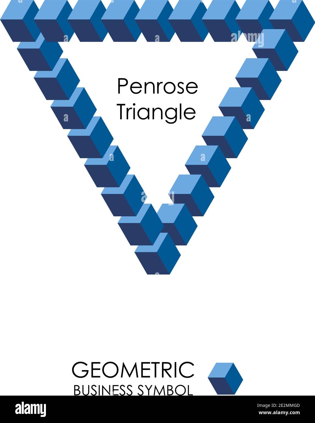 Triangle de Penrose. Symbole commercial géométrique. Icône vecteur. SPE 10 Illustration de Vecteur