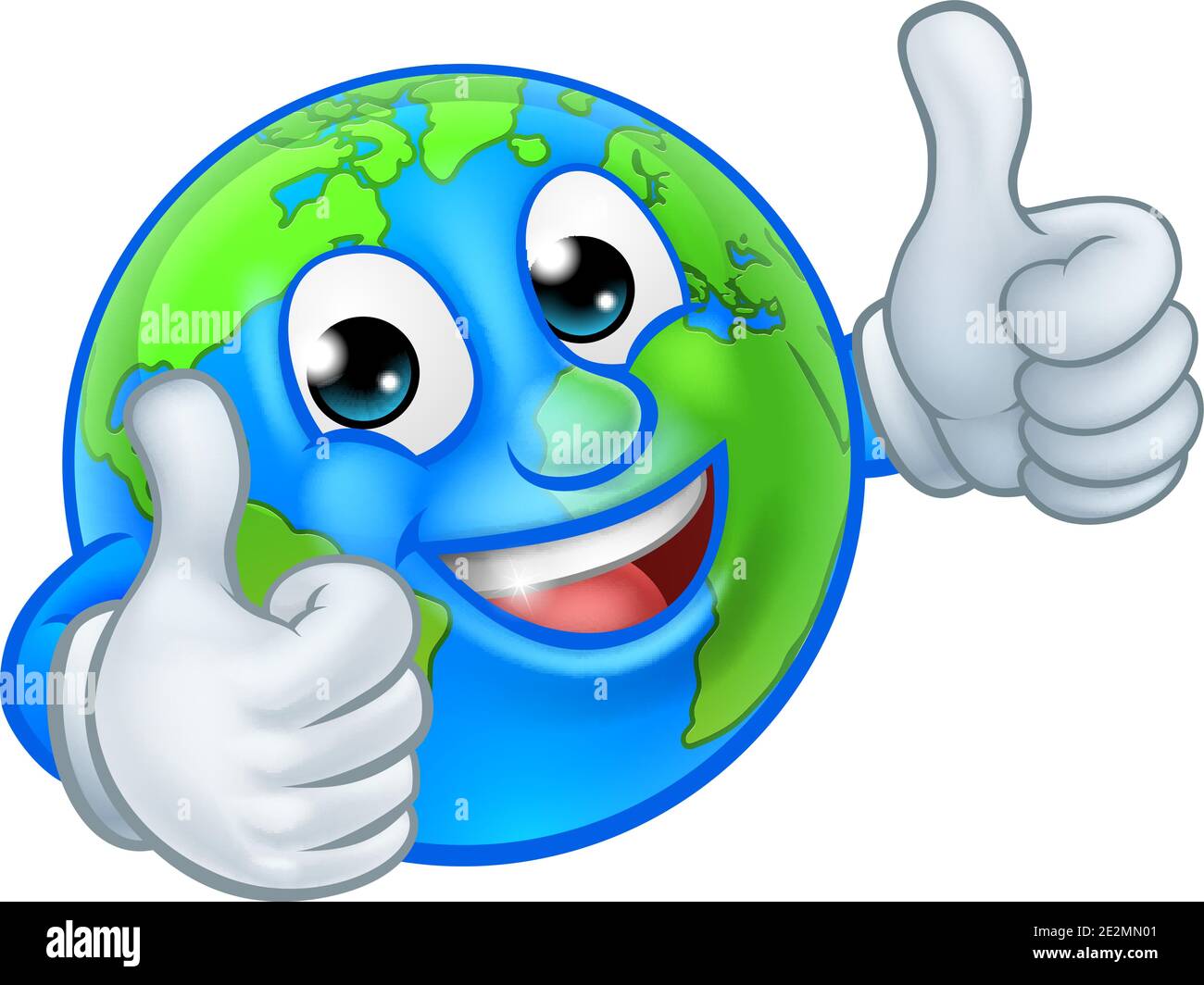 Globe terre Monde Mascot Cartoon Character Illustration de Vecteur