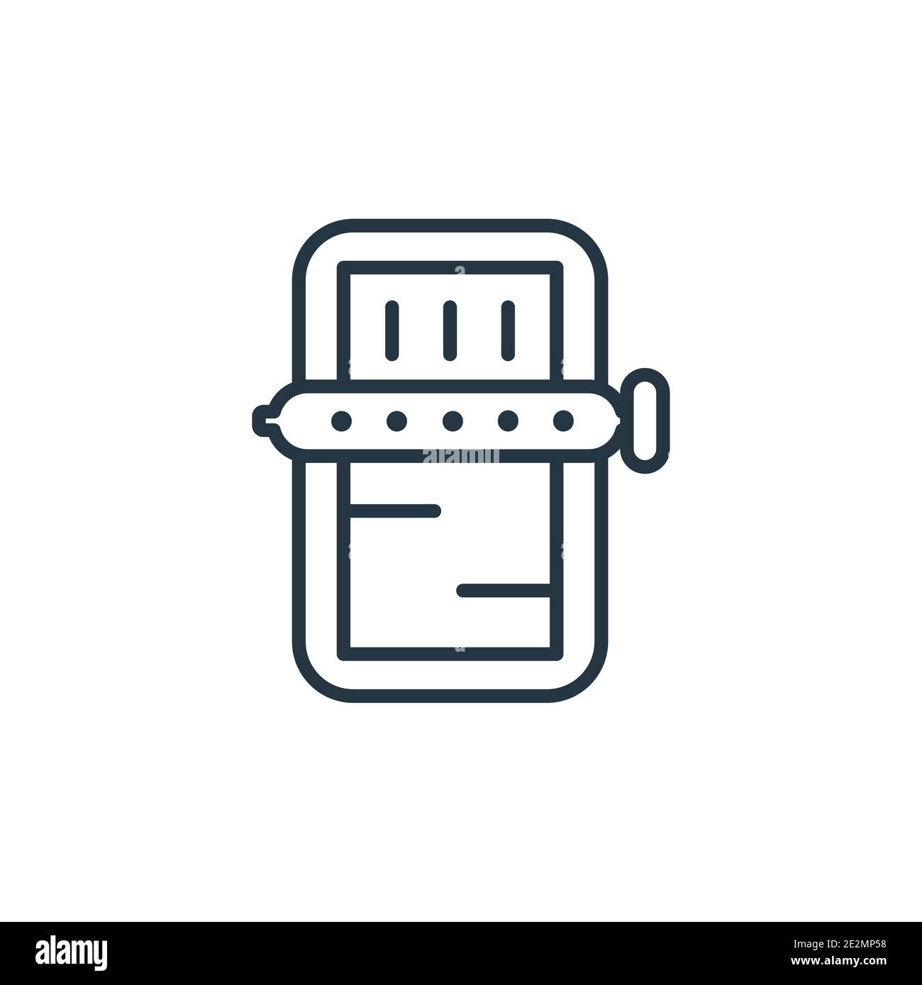 Icône de vecteur de contour des sardines. Icône sardines noires à lignes fines, vecteur plat illustration d'élément simple du concept alimentaire modifiable tracé isolé sur whi Illustration de Vecteur