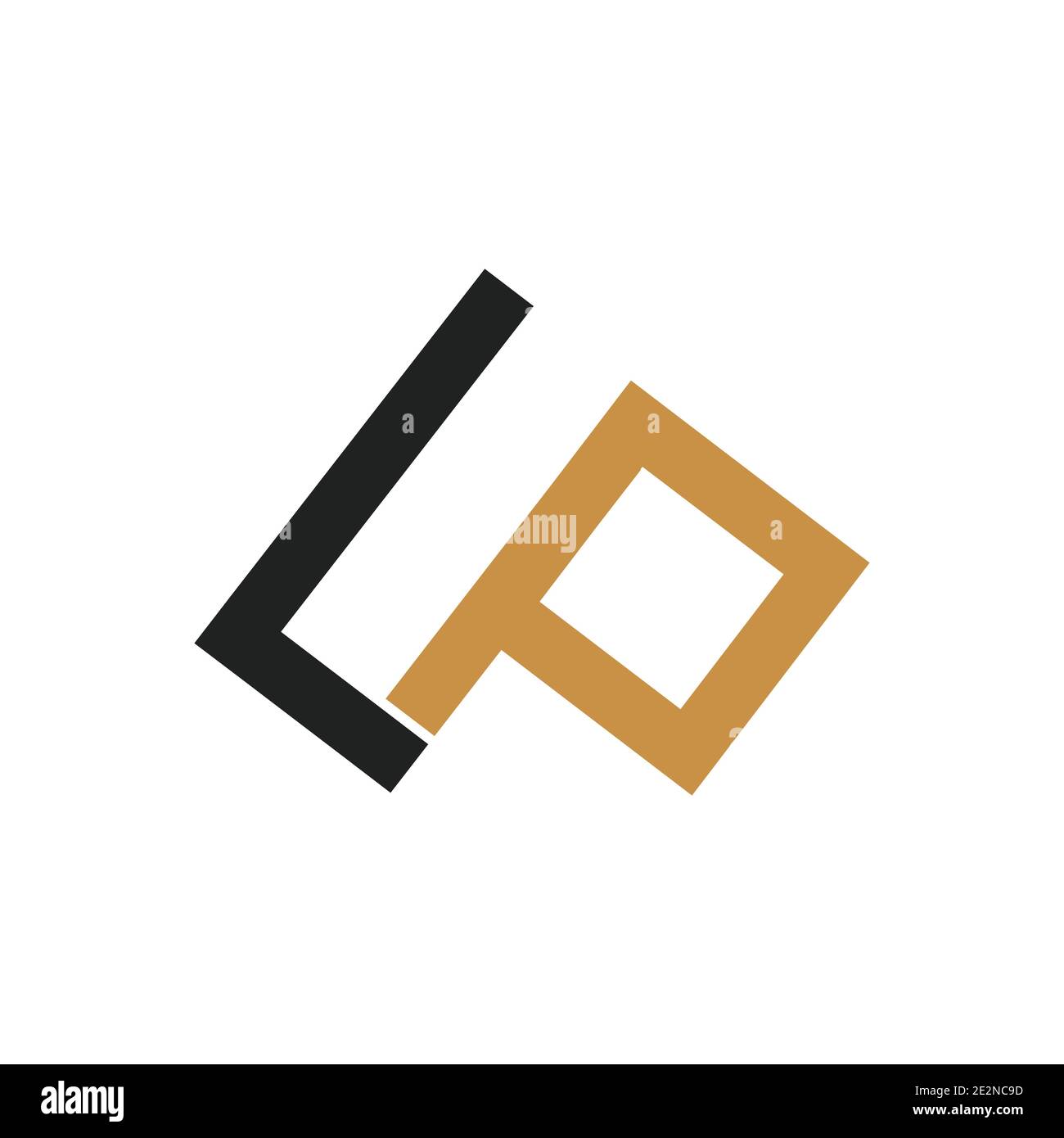 Logo initial lettre lp avec modèle de vecteur typographique professionnel moderne et créatif. Design créatif abstrait lettre pl logo. Illustration de Vecteur