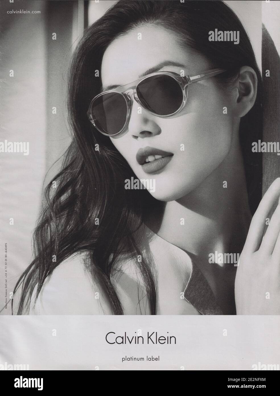 Affiche publicitaire Calvin Klein maison de mode, magazine papier de 2014,  publicité CK, publicité créative Calvin Klein 2010 Photo Stock - Alamy