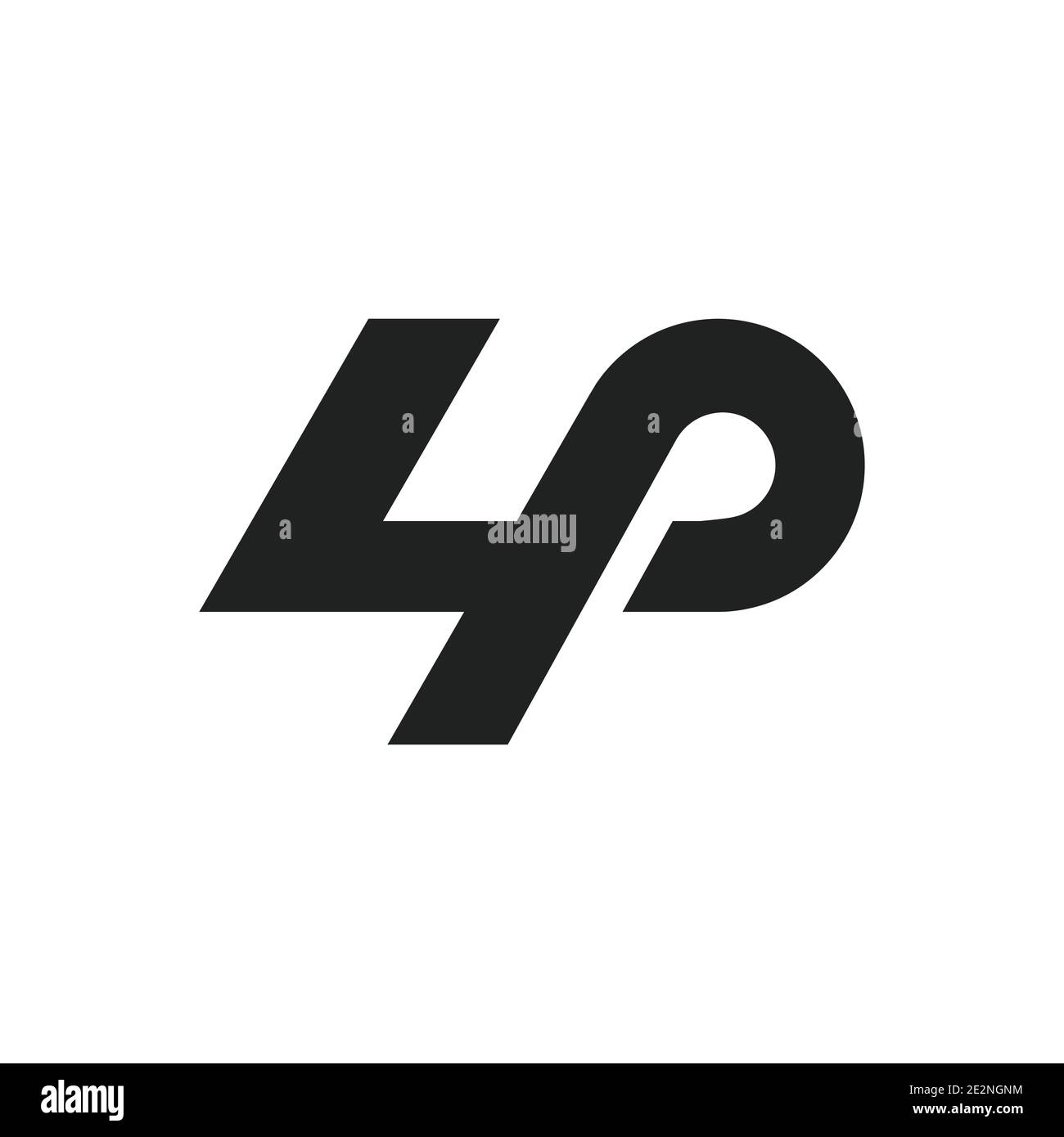 Logo initial lettre lp avec modèle de vecteur typographique professionnel moderne et créatif. Design créatif abstrait lettre pl logo. Illustration de Vecteur