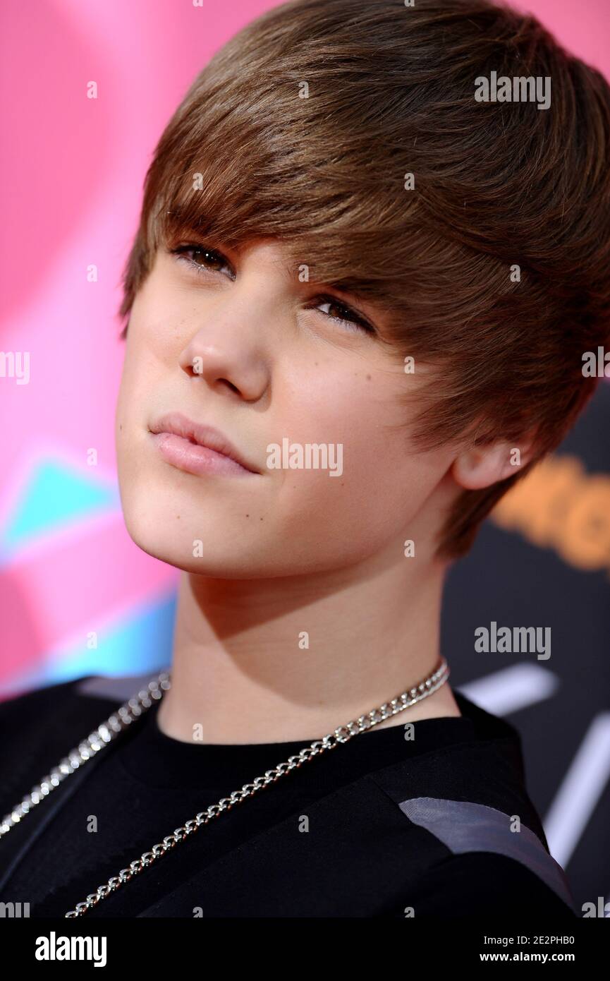 Justin Bieber assiste au 23e Prix annuel du choix des enfants de Nickelodeon, qui a eu lieu au Pavillon Pauley de l'UCLA. Los Angeles, le 27 mars 2010. (Photo : Justin Bieber). Photo de Lionel Hahn/ABACAPRESS.COM Banque D'Images