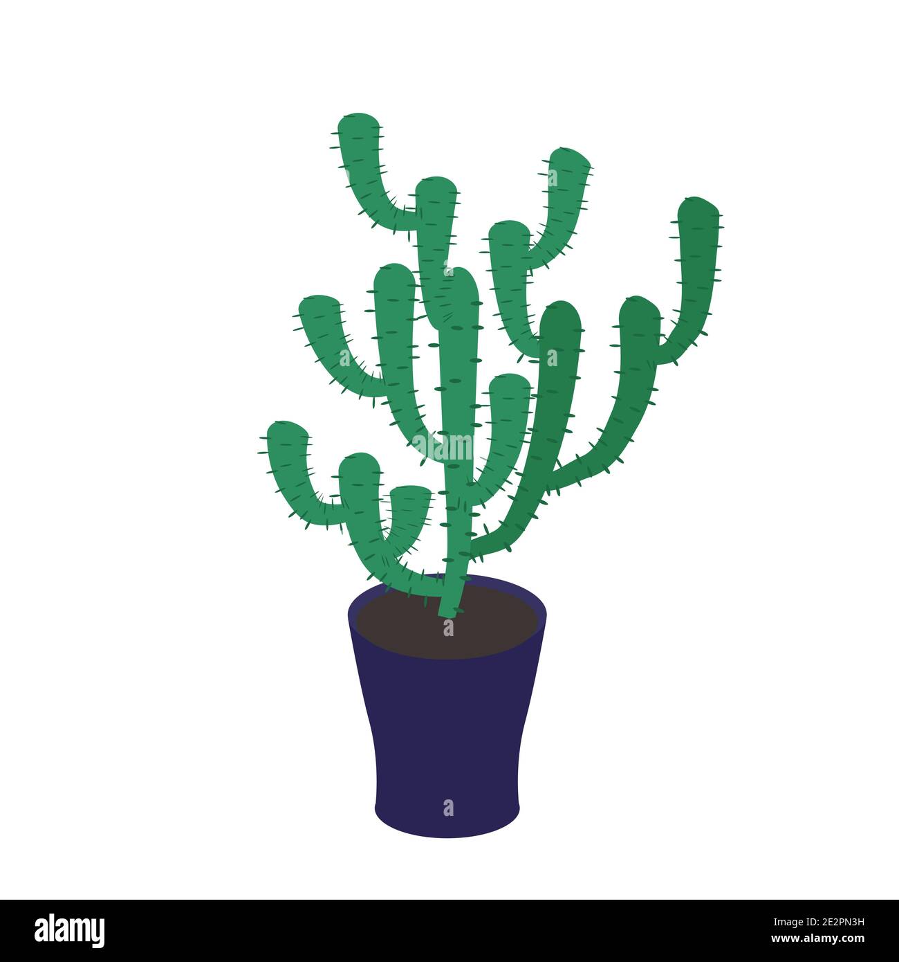 Illustration de vecteur de cactus en pot Illustration de Vecteur