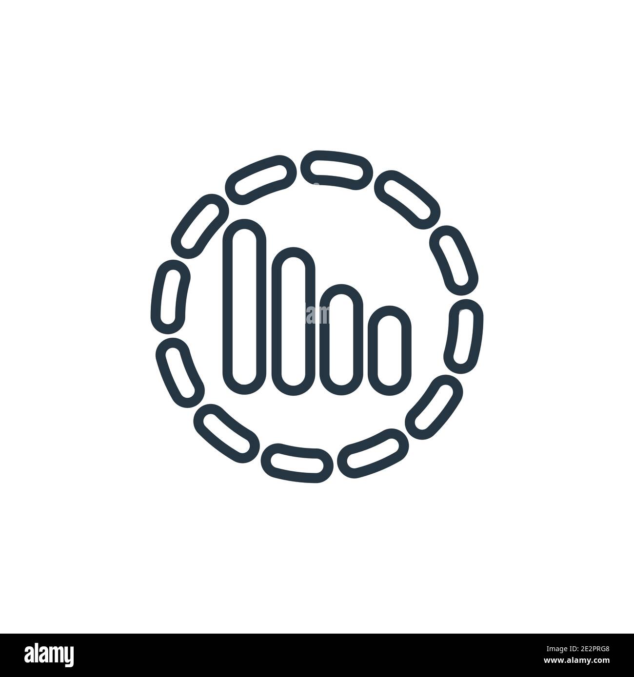 Icône de vecteur de contour de signal faible. Icône de signal faible noir à ligne mince, vecteur plat illustration d'élément simple du concept i de connexions électrian éditables Illustration de Vecteur