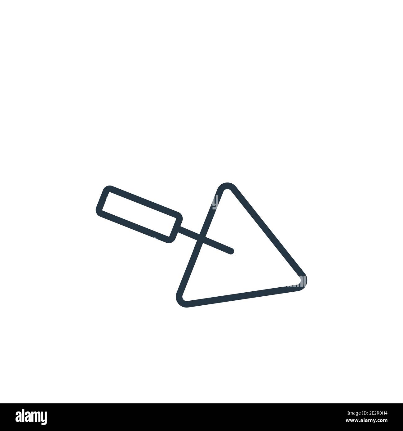 Icône de vecteur de contour de l'utilitaire de récupération. Icône de grattoir noir à trait fin, illustration d'élément simple à vecteur plat à partir d'un concept de construction modifiable isolé sur le coup Illustration de Vecteur